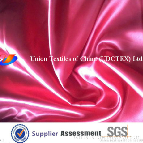 100% Polyester Fine Twist Satin Dress Fabric